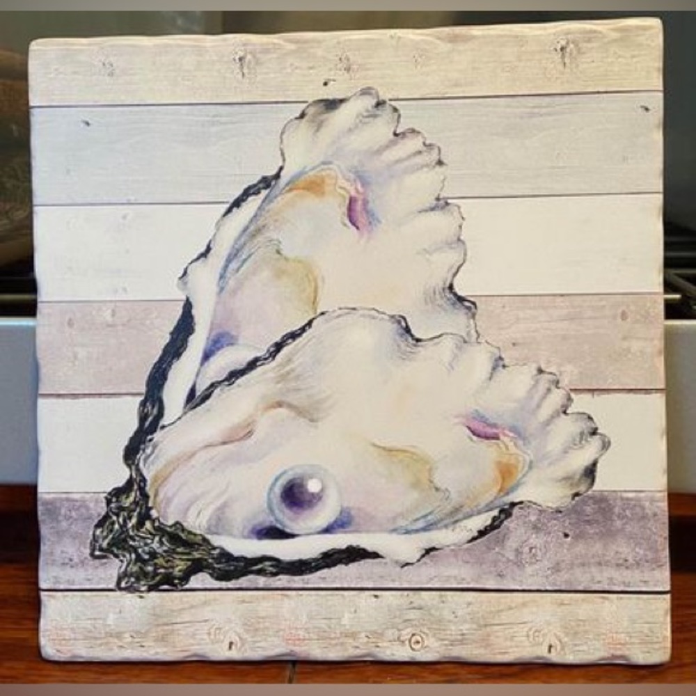 Oyster Trivet/Decorative Tile